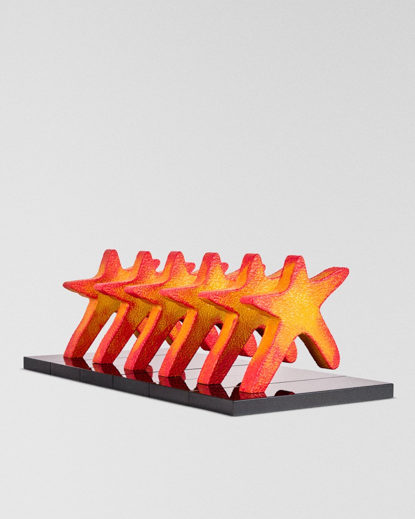 Troféu feito por medida fabricado pela Sustain Awards para Lundbeck Foundation, 2024