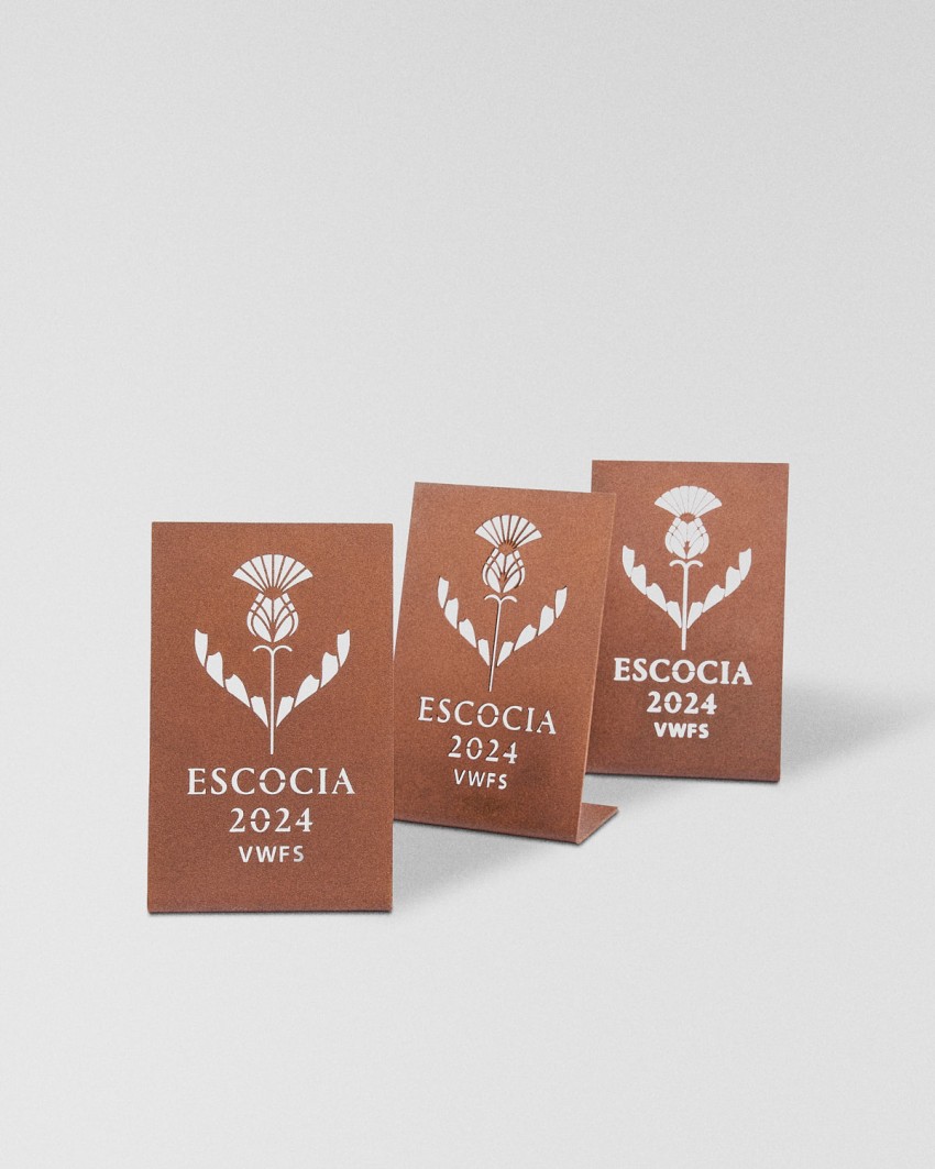 Troféu feito por medida fabricado pela Sustain Awards para VWFS, 2024