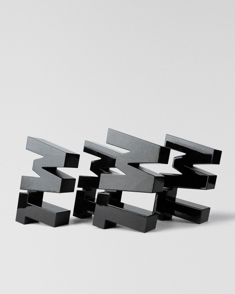 Troféu TextilWirtschaft Forum 2026 TW tipográfico preto 2