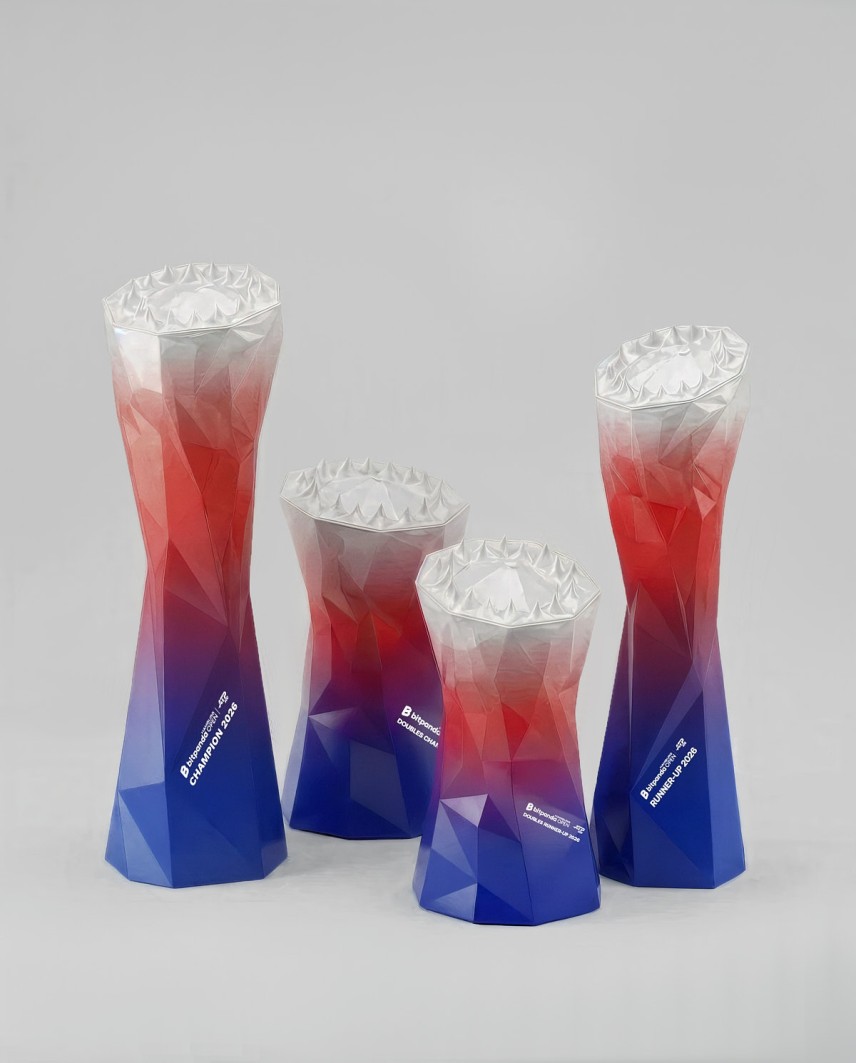 Troféu Bitpanda Hamburg Open 2026 projetado e fabricado pela Sustain Awards