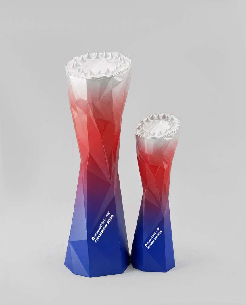 Troféu Bitpanda Hamburg Open 2026 projetado e fabricado pela Sustain Awards