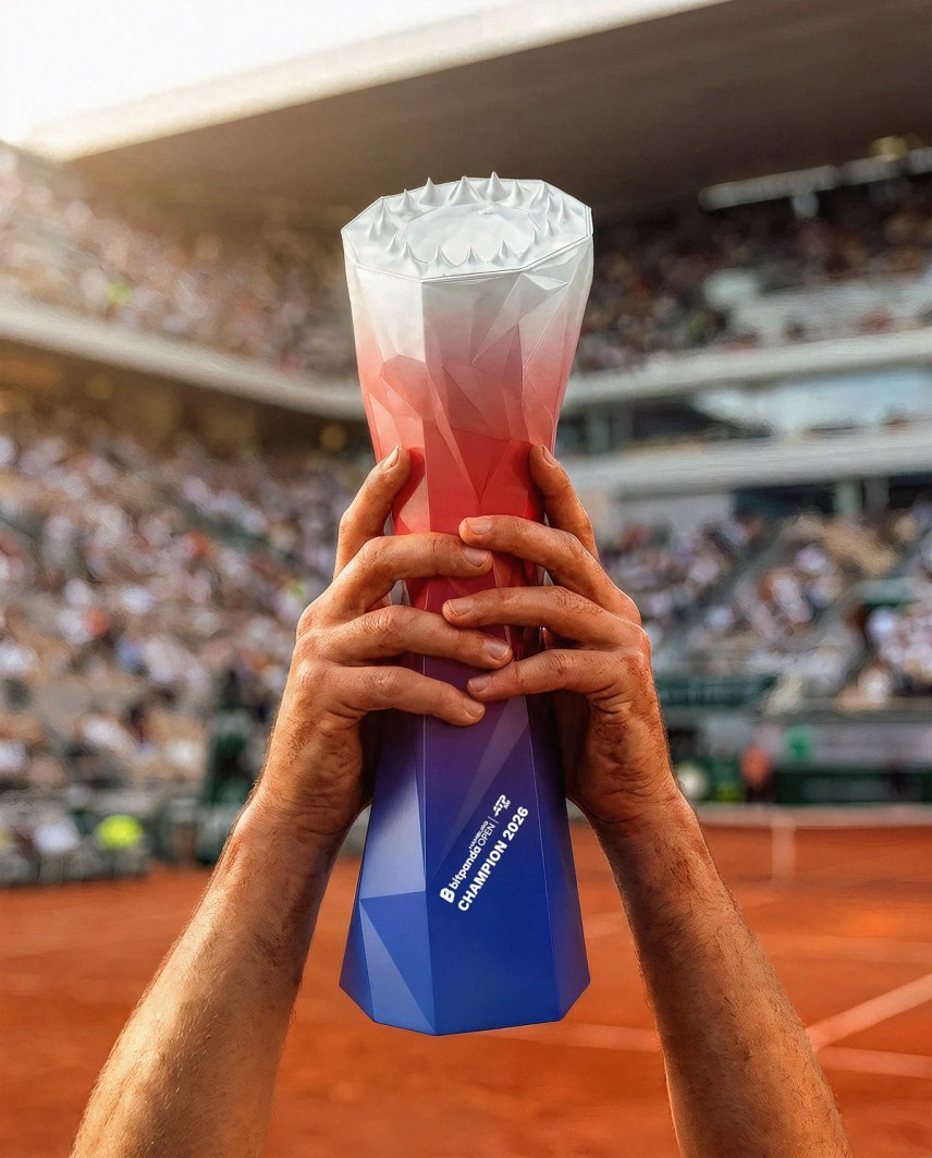 Troféu Bitpanda Hamburg Open 2026 projetado e fabricado pela Sustain Awards