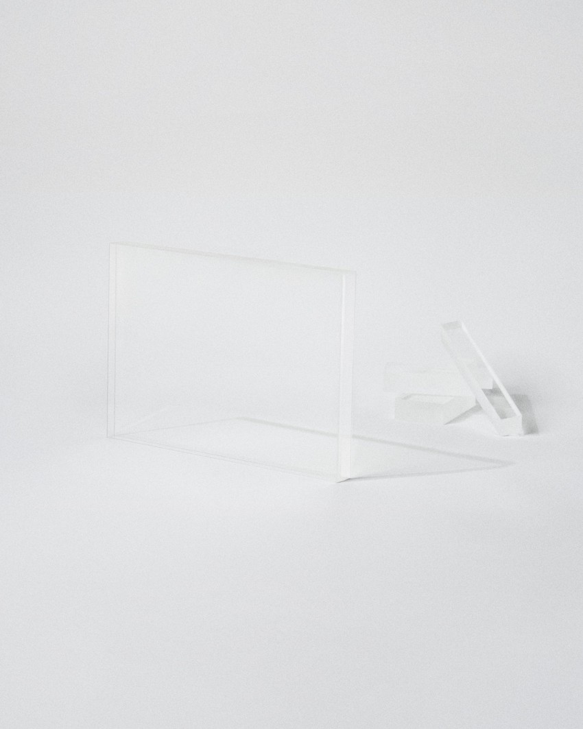Troféu de acrílico formato Placa retangular VITRA CUSTOM A4 para personalizar Sustain Awards